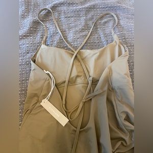 NWT Everlane one piece bathing suit, olive green, XL